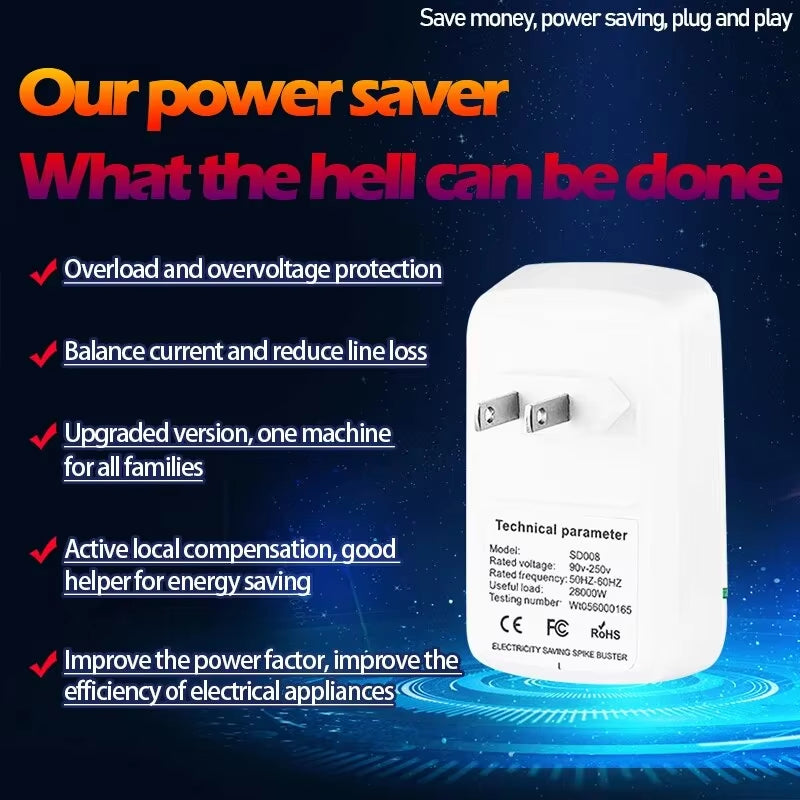 Green Energy-Saving Electrical Socket Adapter Compatible with USA and Europe