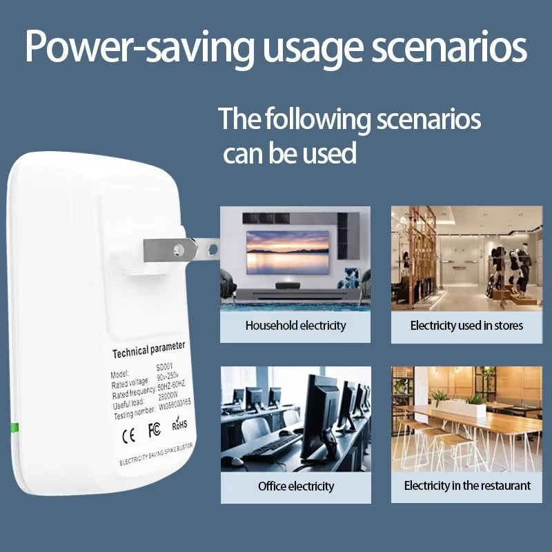 Green Energy-Saving Electrical Socket Adapter Compatible with USA and Europe