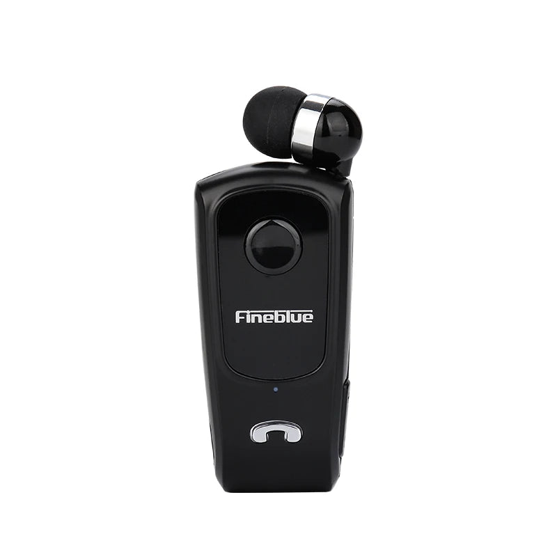 Fineblue F920 Wireless Retractable Portable Bluetooth Headset Headphone Remind Vibration Wear Clip Sports Collar Clip Earphone