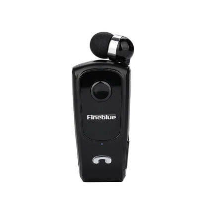 Fineblue F920 Wireless Retractable Portable Bluetooth Headset Headphone Remind Vibration Wear Clip Sports Collar Clip Earphone