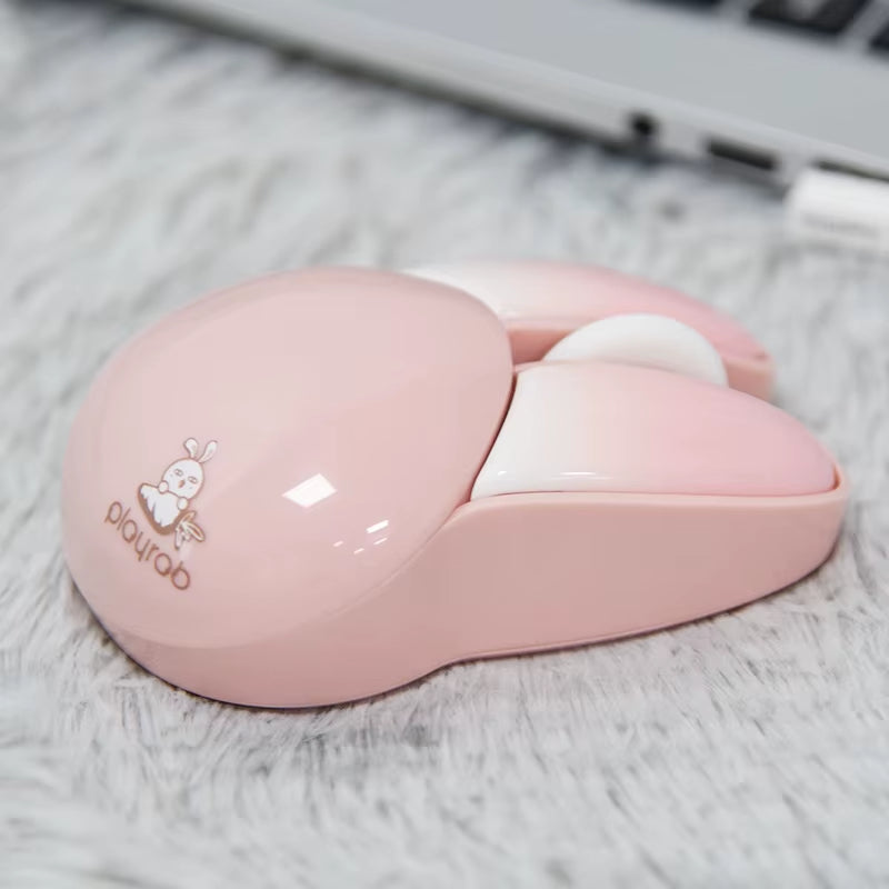 Cute 2.4G Wireless Mouse for Computer Laptop Notebook Rabbit Candy Color Wireless Mouse for Ofiice Home Gift Girls