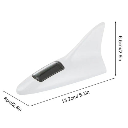 Universal Auto Car Led Warning Lamp Solar Powered Shark Fin Antenna Decorative Warning Signal Tail Light