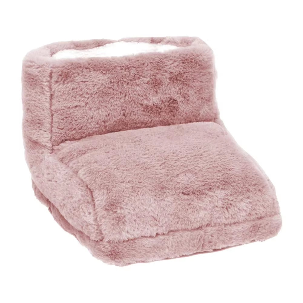 USB Electric Heater Foot Warmer Heated Comfort Fleece Suede Cushion Couple Warm Foot Cover Feet Heating Pads for Home Sleeping