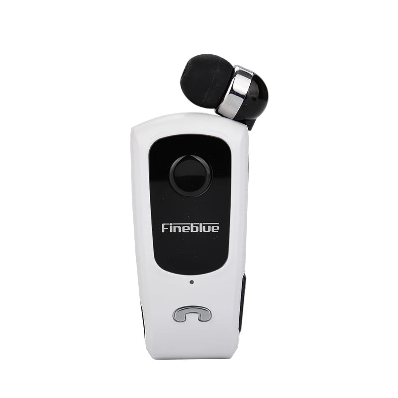 Fineblue F920 Wireless Retractable Portable Bluetooth Headset Headphone Remind Vibration Wear Clip Sports Collar Clip Earphone