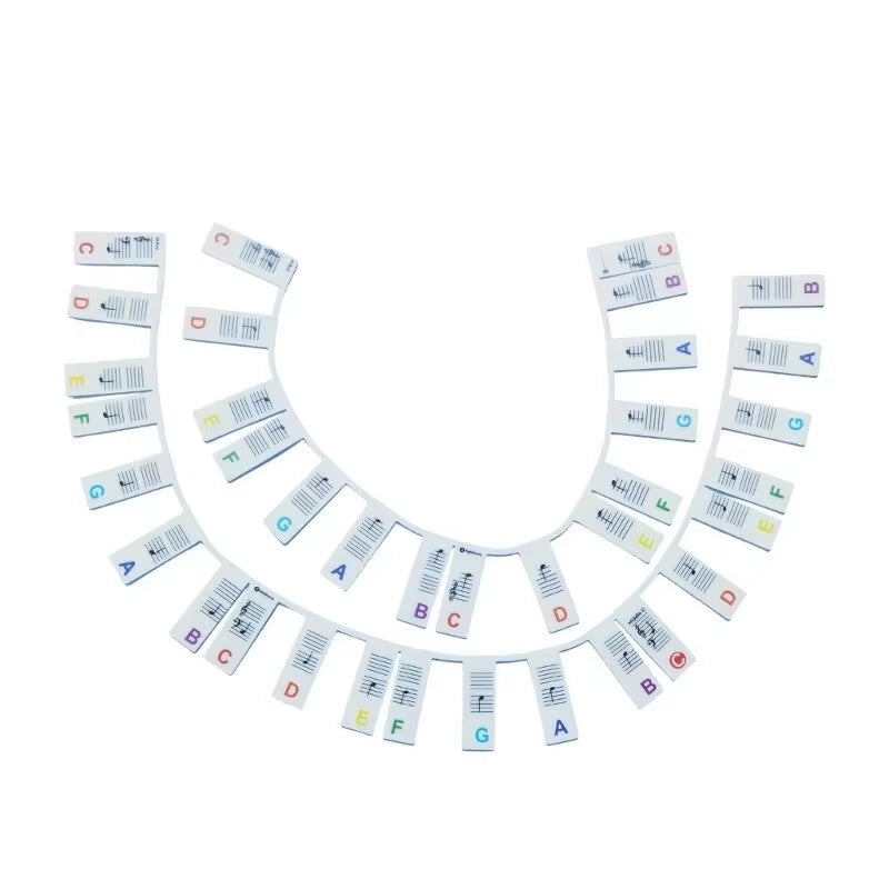 Piano Keyboard Stickers for 88/61 Key,Removable Piano Keyboard Note Labels for Learning Piano Notes Guide for Beginner