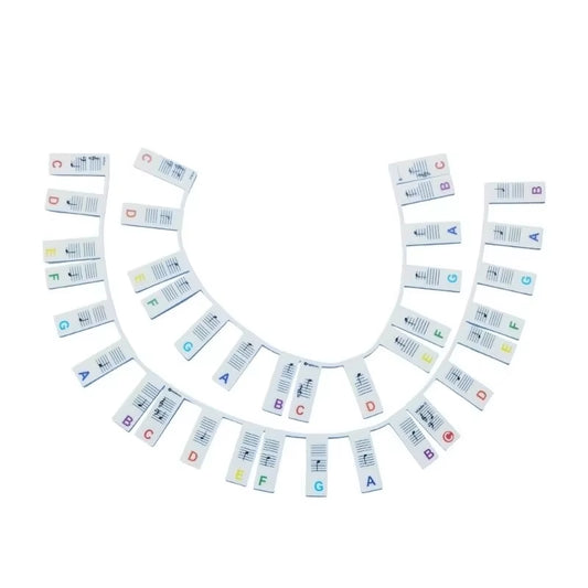 Piano Keyboard Stickers for 88/61 Key,Removable Piano Keyboard Note Labels for Learning Piano Notes Guide for Beginner