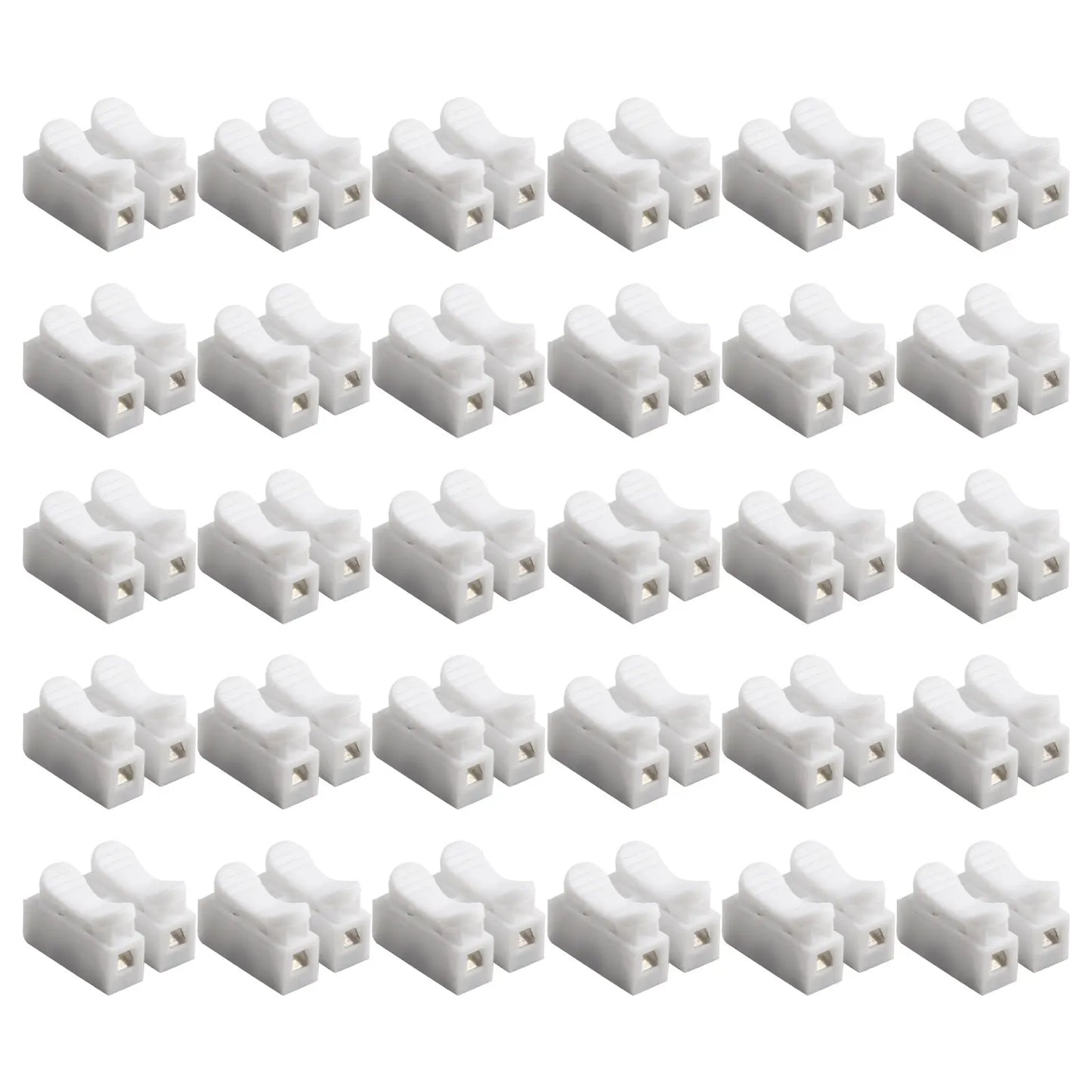 30Pcs CH2 Spring Quick Wire Connector Cable Clamp Terminal Block LED Strip Light