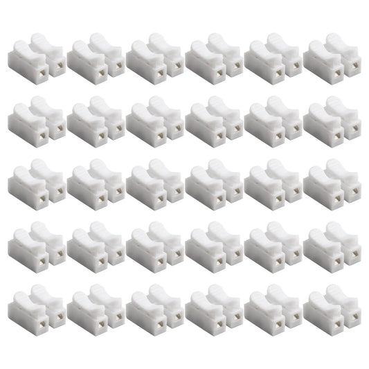 30Pcs CH2 Spring Quick Wire Connector Cable Clamp Terminal Block LED Strip Light